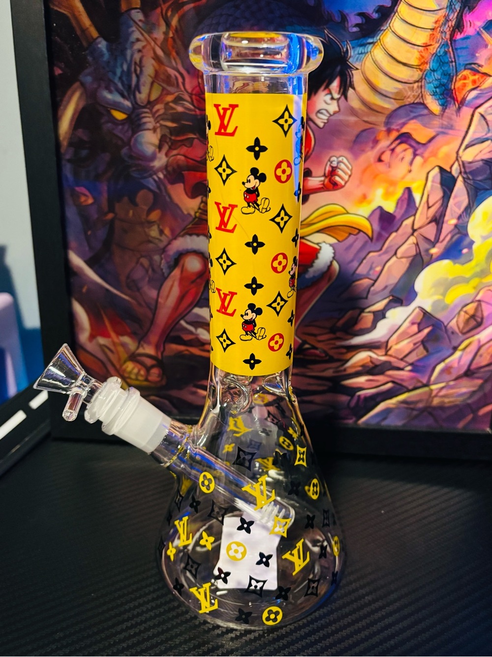 Lv Mickey Glass Home Art